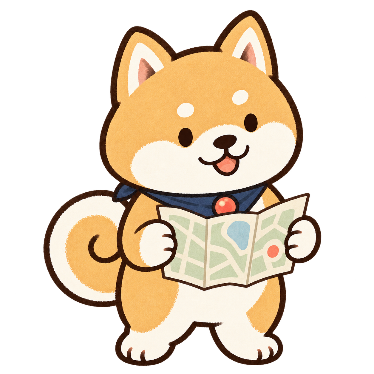 地図を広げるめぐる