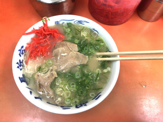 元祖ラーメン長浜家のラーメン