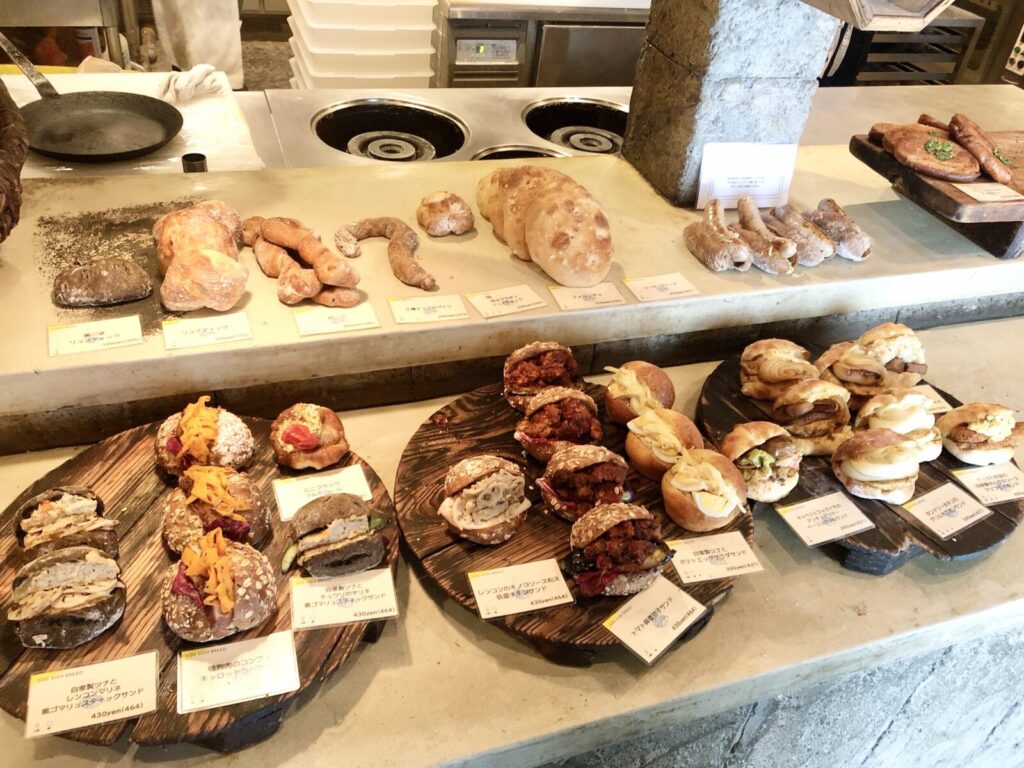 Bread displayed in AMAM DACOTAN