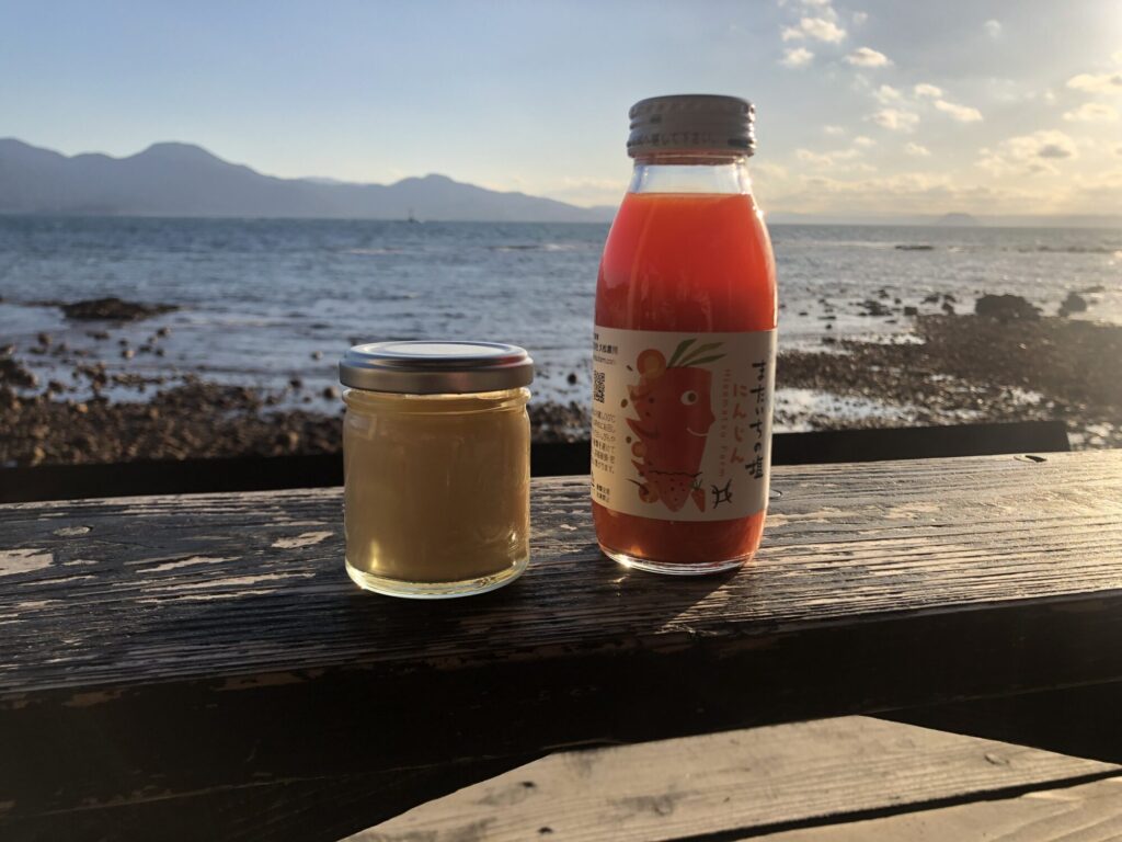 Salt Pudding and Carrot Juice from Mataichi Salt