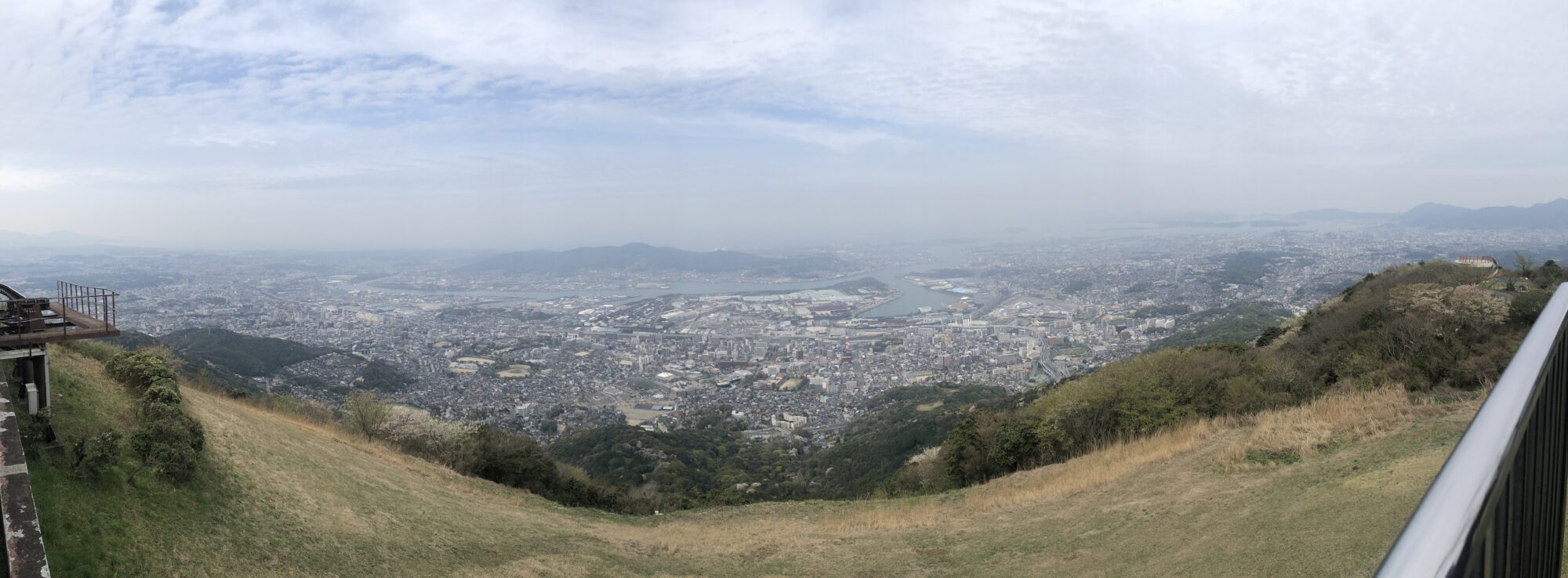 昼の皿倉山からの大パノラマ