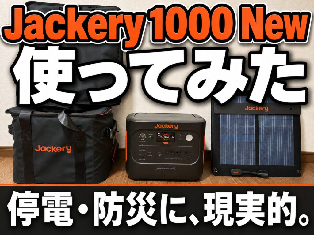 Jackery 1000 New レビュー
